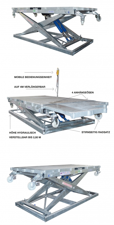 mauer und schalbühne sb2 hydraulik